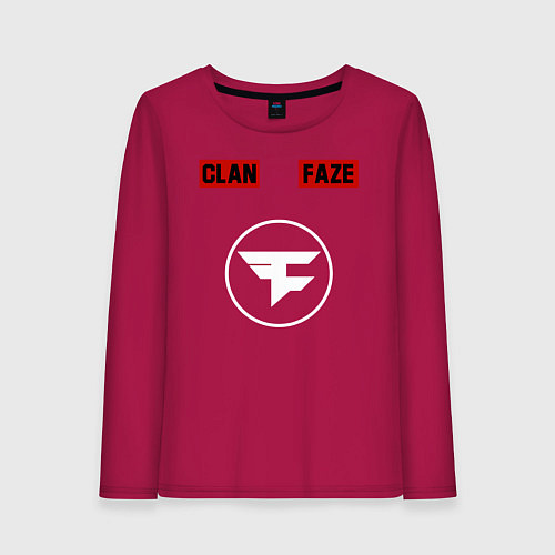 Женский лонгслив FAZE CLAN / Маджента – фото 1