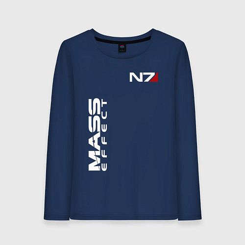 Женский лонгслив MASS EFFECT N7 / Тёмно-синий – фото 1