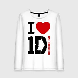 Женский лонгслив I love 1D