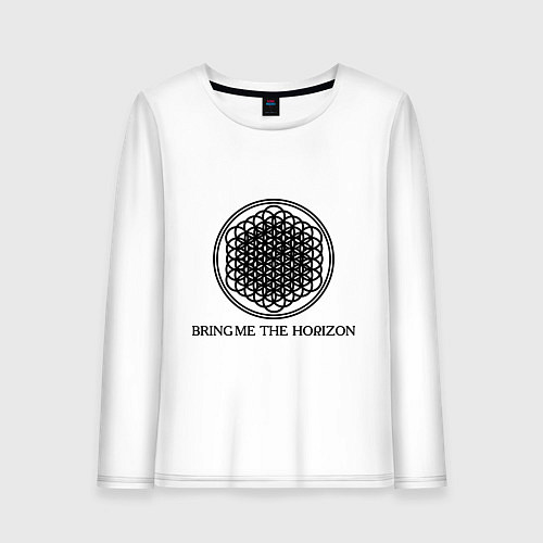 Женский лонгслив Bring me the horizon / Белый – фото 1