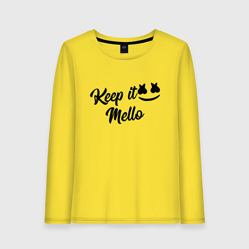 Женский лонгслив Keep it Mello / Желтый – фото 1