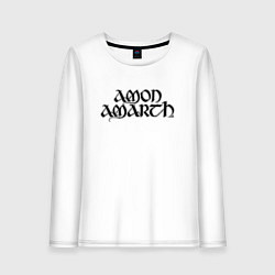 Лонгслив хлопковый женский Amon Amarth, цвет: белый
