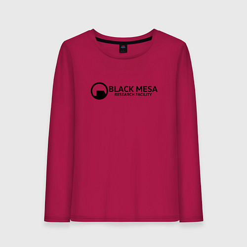Женский лонгслив Black Mesa: Research Facility / Маджента – фото 1