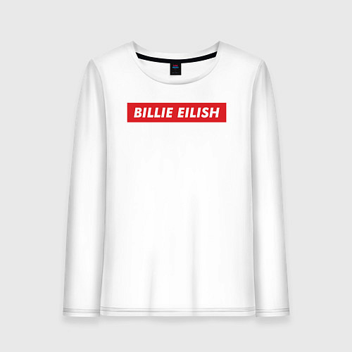 Женский лонгслив Supreme: Billie Eilish / Белый – фото 1