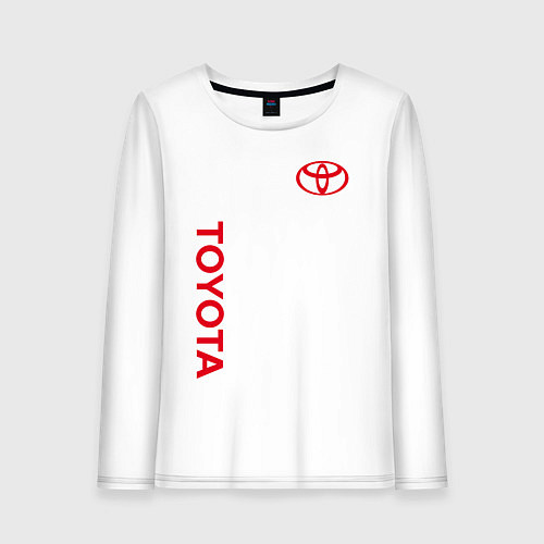 Женский лонгслив TOYOTA / Белый – фото 1