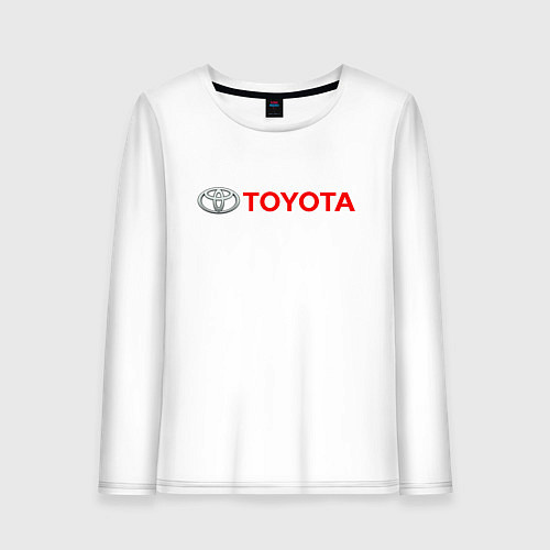 Женский лонгслив TOYOTA / Белый – фото 1