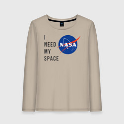 Женский лонгслив Nasa i need my space