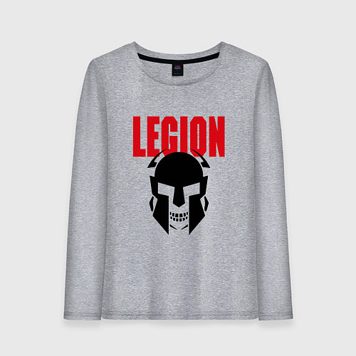 Женский лонгслив Легендарный римский воин / Меланж – фото 1