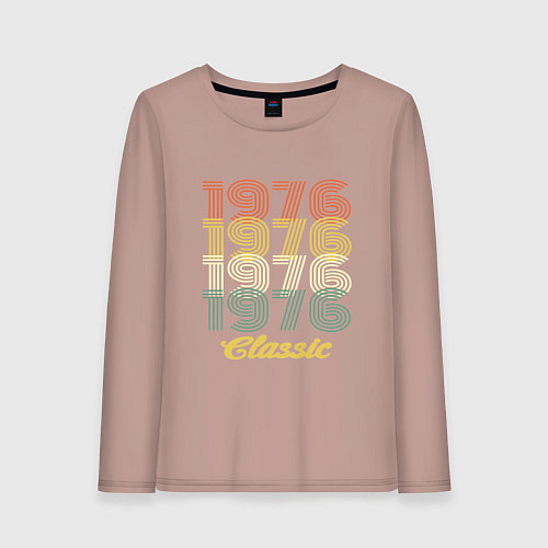 Женский лонгслив 1976 Classic / Пыльно-розовый – фото 1