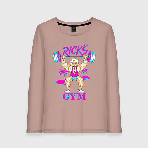 Женский лонгслив Ricks GYM / Пыльно-розовый – фото 1