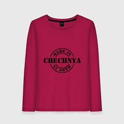 Лонгслив хлопковый женский Made in Chechnya, цвет: маджента