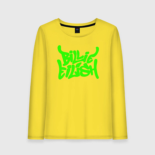 Женский лонгслив BILLIE EILISH: Street Art / Желтый – фото 1