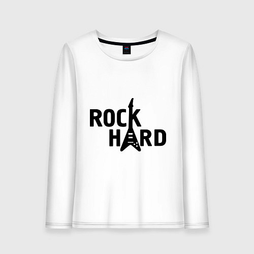 Женский лонгслив Rock hard / Белый – фото 1