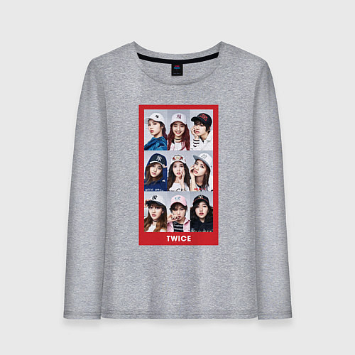 Женский лонгслив TWICE / Меланж – фото 1
