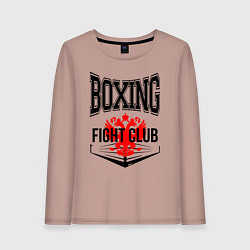 Женский лонгслив Boxing fight club Russia