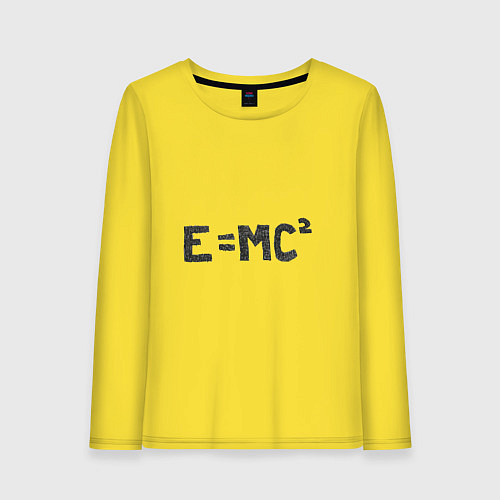 Женский лонгслив Теория относительности / Желтый – фото 1