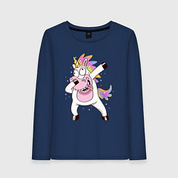 Женский лонгслив Dabbing Unicorn