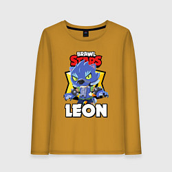 Женский лонгслив BRAWL STARS ОБОРОТЕНЬ LEON