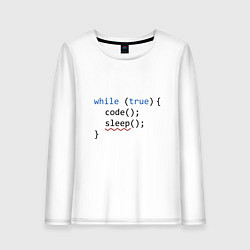 Женский лонгслив Code - sleep