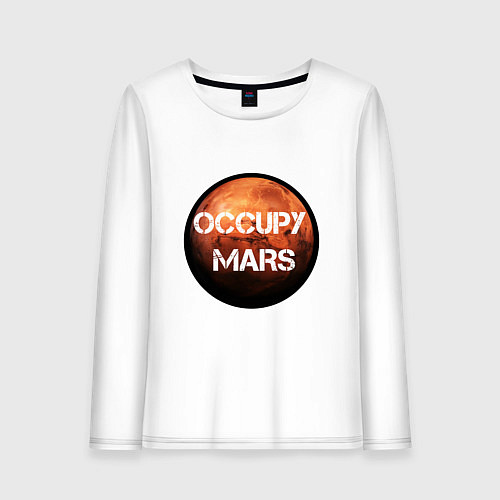 Женский лонгслив Илон Маск / Белый – фото 1