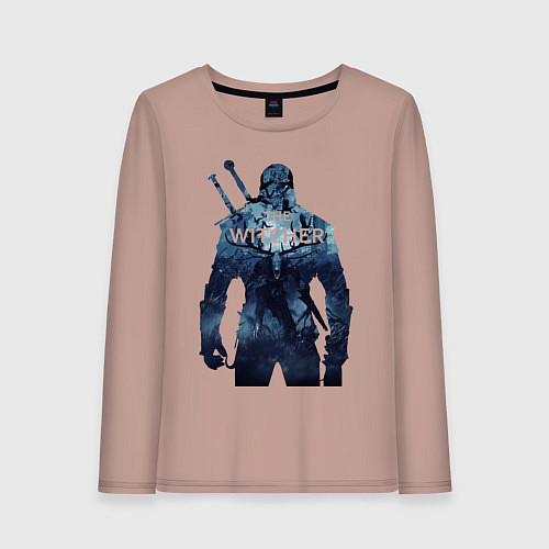 Женский лонгслив THE WITCHER / Пыльно-розовый – фото 1
