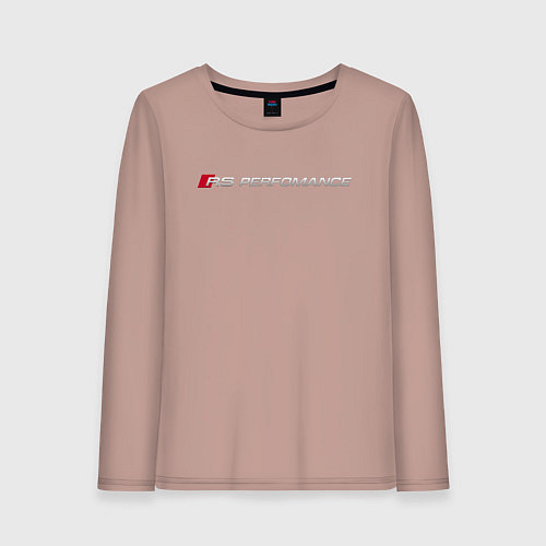 Женский лонгслив AUDI RS / Пыльно-розовый – фото 1