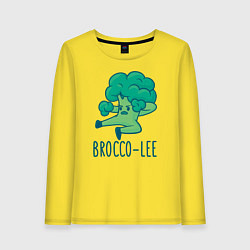 Лонгслив хлопковый женский Brocco Lee, цвет: желтый