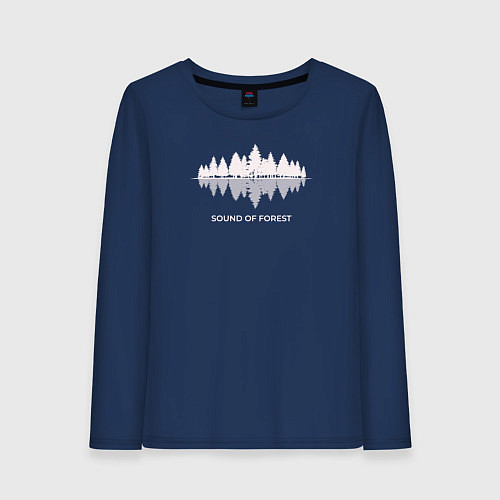Женский лонгслив Лес / Тёмно-синий – фото 1