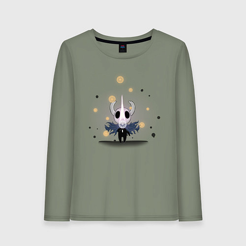 Женский лонгслив Hollow knight Полый рыцарь / Авокадо – фото 1