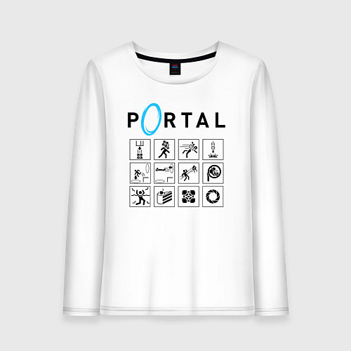 Женский лонгслив PORTAL / Белый – фото 1