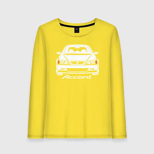 Женский лонгслив Honda Accord CF, 6 поколение / Желтый – фото 1
