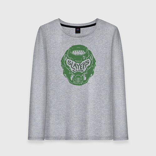 Женский лонгслив Slayers Club / Меланж – фото 1
