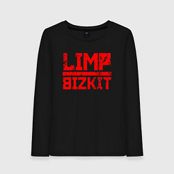 Лонгслив хлопковый женский LIMP BIZKIT, цвет: черный