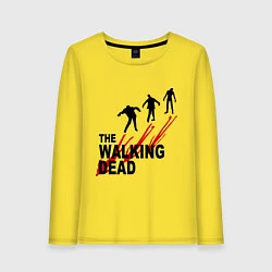 Лонгслив хлопковый женский The walking dead, цвет: желтый