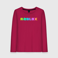 Лонгслив хлопковый женский ROBLOX, цвет: маджента
