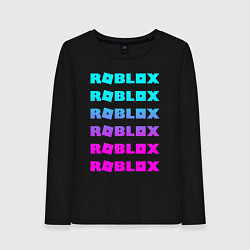 Лонгслив хлопковый женский ROBLOX, цвет: черный