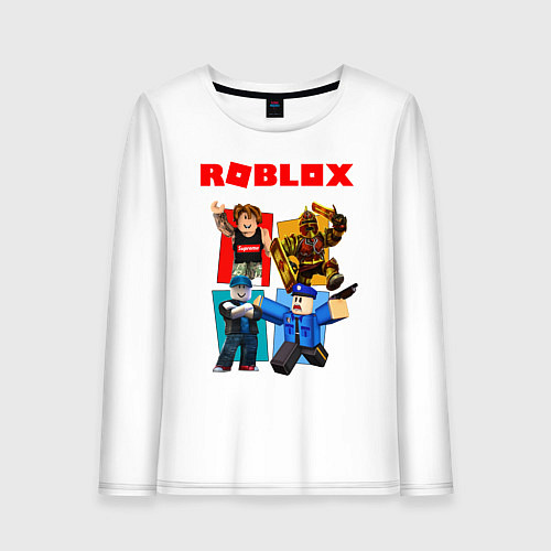 Женский лонгслив ROBLOX / Белый – фото 1
