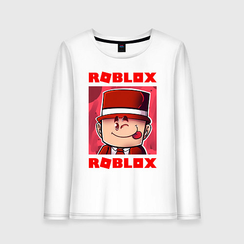 Женский лонгслив ROBLOX / Белый – фото 1