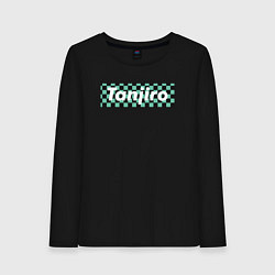 Лонгслив хлопковый женский TANJIRO, цвет: черный