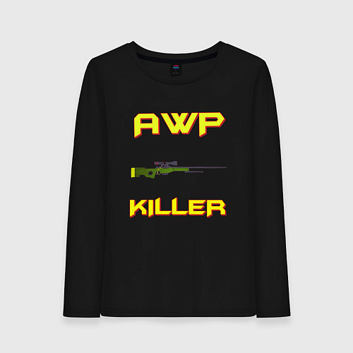 Женский лонгслив AWP killer 2 / Черный – фото 1