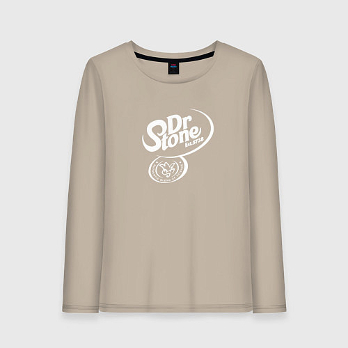 Женский лонгслив Доктор Стоун / Миндальный – фото 1
