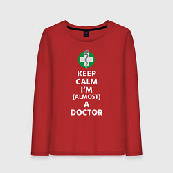 Женский лонгслив Keep calm I??m a doctor