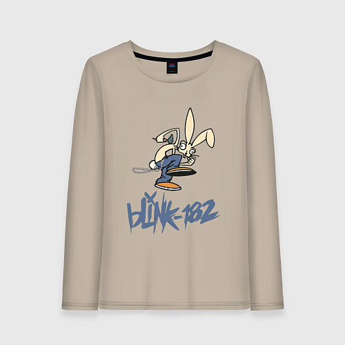 Женский лонгслив BLINK-182 / Миндальный – фото 1