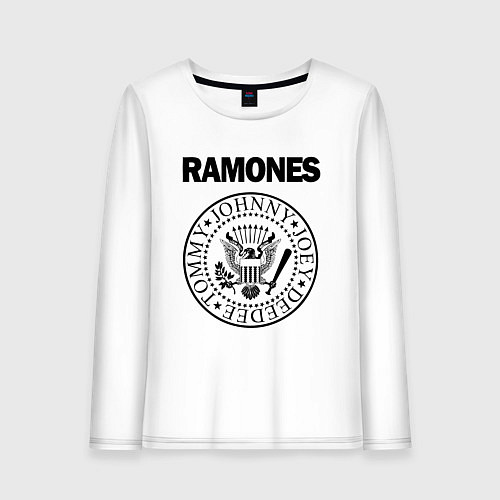 Женский лонгслив RAMONES / Белый – фото 1