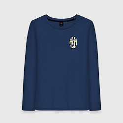 Лонгслив хлопковый женский JUVENTUS, цвет: тёмно-синий