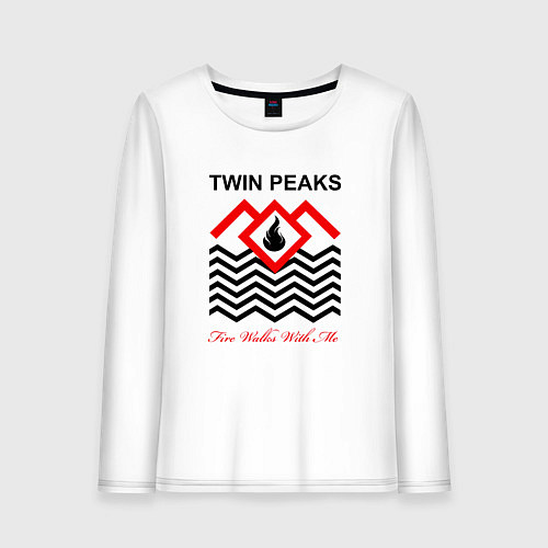 Женский лонгслив Twin Peaks / Белый – фото 1