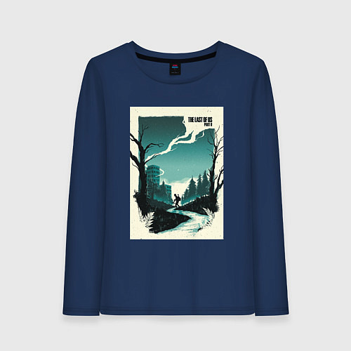 Женский лонгслив THE LAST OF US / Тёмно-синий – фото 1