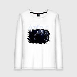 Лонгслив хлопковый женский Агата Кристи, цвет: белый