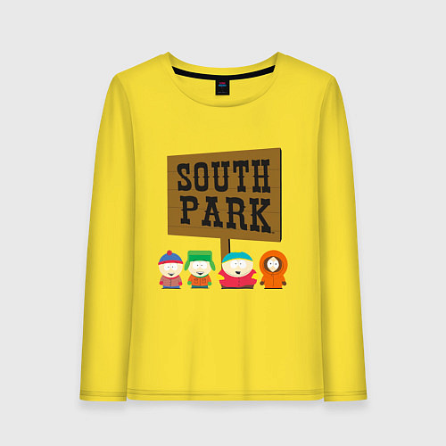 Женский лонгслив South Park / Желтый – фото 1