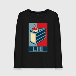 Лонгслив хлопковый женский PORTAL, цвет: черный